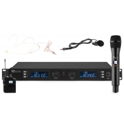 Power Dynamics PD632C 2x 20-kanalų UHF bevielių mikrofonų sistema