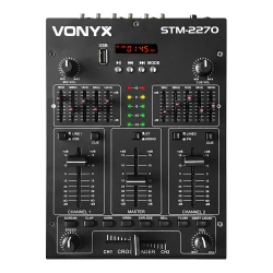 Vonyx STM2270 4-kanalų mikšeris su efektais USB/MP3/BT