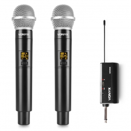 Bevieliai mikrofonai VONYX WM552 Plug-and-Play UHF