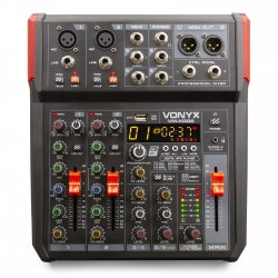 Vonyx VM-KG06 Music Mixer 6-Channel BT/DSP/USB Record