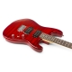 MAX GigKit Quilted Style elektrinės gitaros rinkinys  Tamsiai raudona