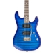 MAX GigKit Quilted Style elektrinės gitaros rinkinys Mėlyna