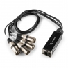 RJ45 - 4x XLR3M 0.7m laidas CX190