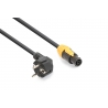 Powerconnector Tr IP65 - Schuko 1,5m laidas CX14-1B