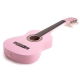 Max SoloArt Junior 1/4 klasikinė gitara rožinė - komplektas