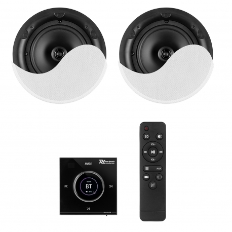 Powerline B50BSet sieninis stiprintuvas su 2 lubiniais garsiakalbiais