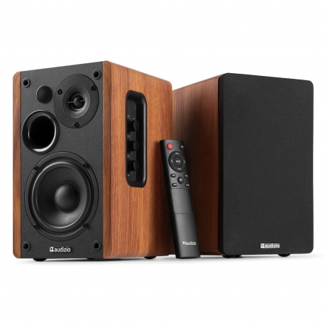 Audizio KS01 lentyninės kolonėlės 80W BT, medis