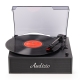 Audizio Reno Retro patefonas, juodas
