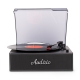 Audizio Reno Retro patefonas, juodas