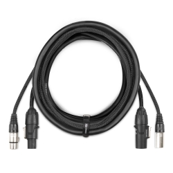 CX07-5 Combi Cable Powerconnector TR - XLR M / Powerconnector TR - XLR F 5m