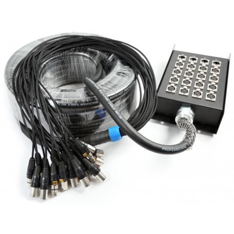 CX164 30m Stage Snake 16-in 4-out XLR multikoras