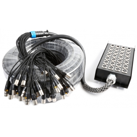 CX166 30m Stage Snake 24-in 4-out XLR multikoras