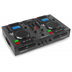 Vonyx CDJ450 dvigubas CD/MP3/USB grotuvas/mikšeris su „Bluetooth“