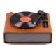 Audizio Laredo Premium patefonas, tamsus medis
