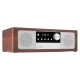 Audizio Lunata Premium muzikinis centras CD/DAB+/FM/USB/BT tamsus medis - sidabrinis