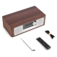 Audizio Lunata Premium muzikinis centras CD/DAB+/FM/USB/BT tamsus medis - sidabrinis
