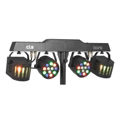 BeamZ CLS Party Bar Kore šviesos efektų rinkinys su 2x PAR ir 2x Derby