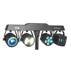BeamZ CLS Party Bar Triton šviesos efektų rinkinys su Jelly Moon, Derby, Par ir Strobe