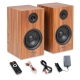 Audizio BS15 aktyvios lentyninės kolonėlės 60W BT tamsus medis
