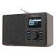 Audizio Cosa internetinis radijas su DAB+/FM, tamsus medis