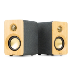 Audizio KS16 aktyvios lentyninės kolonėlės 100W BT, šviesus medis