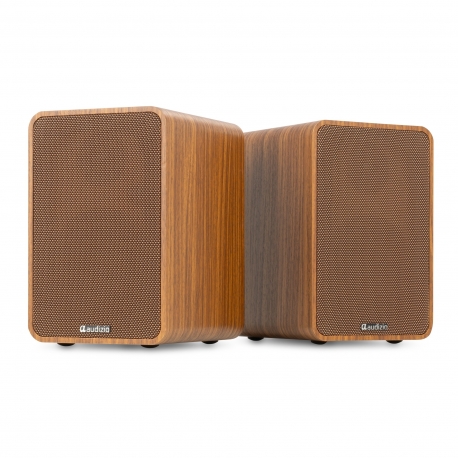 Audizio KS10 aktyvios lentyninės kolonėlės 120W BT, medis