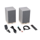 Audizio KS12 aktyvios lentyninės kolonėlės 80W BT, pilkos