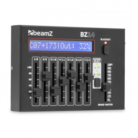 BeamZ BZ14 DMX valdiklis 2x 7 kanalai