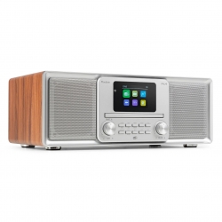 Audizio Palmi muzikinis centras CD/DAB+/FM/USB/BT sidabrinis