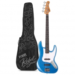 Rebel JB bosinė gitara, Metallic Blue