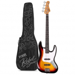 Rebel JB bosinė gitara, Sunburst