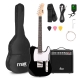 Max GigKit T-series elektrinės gitaros rinkinys, juoda