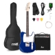 Max GigKit T-series elektrinės gitaros rinkinys, mėlyna