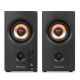 Audizio BS25 aktyvios lentyninės kolonėlės, 40 W, BT, rudas medis