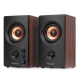 Audizio BS25 aktyvios lentyninės kolonėlės, 40 W, BT, rudas medis