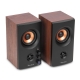 Audizio BS25 aktyvios lentyninės kolonėlės, 40 W, BT, rudas medis