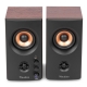 Audizio BS25 aktyvios lentyninės kolonėlės, 40 W, BT, rudas medis