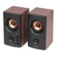 Audizio BS25 aktyvios lentyninės kolonėlės, 40 W, BT, rudas medis