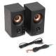 Audizio BS25 aktyvios lentyninės kolonėlės, 40 W, BT, juodos