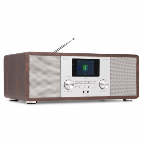 Audizio Pescara internetinis radijo imtuvas 2.1, sidabrinis