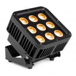 BeamZ StarColor72FB Flat Flood Light 9x 5W RGBWA-UV su akumuliatoriumi