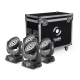4x LED MOVING HEAD 36x10W RGBW 4in1 ZOOM ver.2  + CASE
