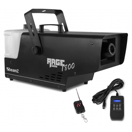 BeamZ Rage 1800 Snow Machine with Wireless and Timer Controller