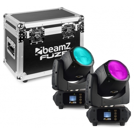 BeamZ Fuze75B Beam 75W LED Moving Head Set 2 Pieces in Flightcase