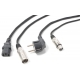 Audio Combi Cable Schuko - XLR F / IEC F - XLR M 10m