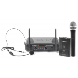 VONYX STWM712C VHF 2-kanalų bevielių mikrofonų komplektas