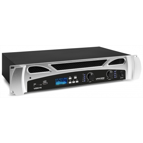 Vonyx VPA300 PA Amplifier 2x 150W Media Player with Bluetooth