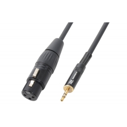 Cable XLR Female - 3,5mm Stereo 0,5m
