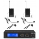 VONYX WM522B VHF 2-Channel Microphone Set with 2 Bodypacks