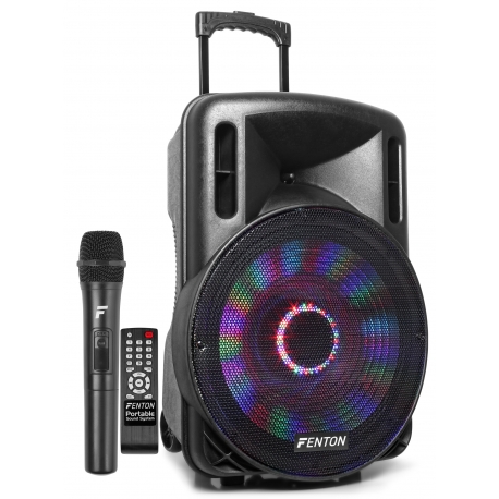 Fenton FT15LED Portable Sound System 15" 800W